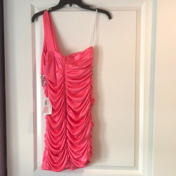 NWT-Jodi Kristopher 1 shoulder party dress - Picture 4 of 6